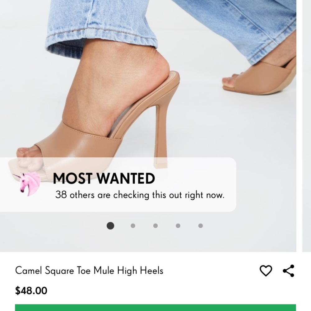 Nude mule heels